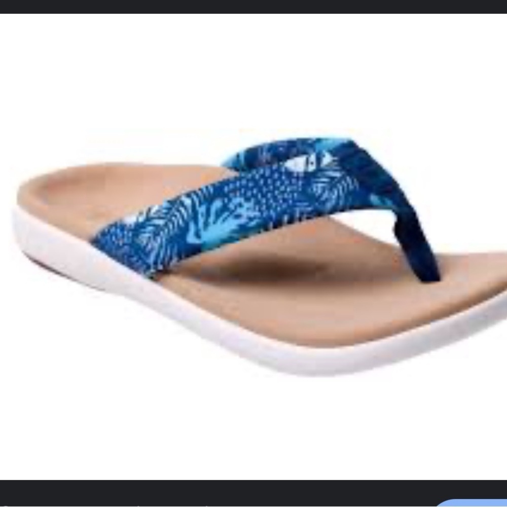 Spenco Victoria Women's Memory Foam Supportive Sandal Tropical Blue size 11